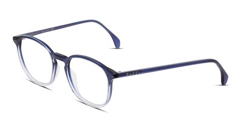 gucci clear blue glasses|gucci clear prescription glasses.